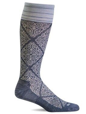 NEW Sockwell Womens Firm Compression Socks M-L NWT Denim Blue